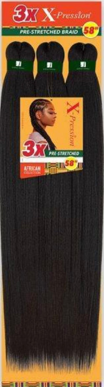 Xpression braiding hair 58” ( #1)